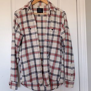 american eagle plaid button down
